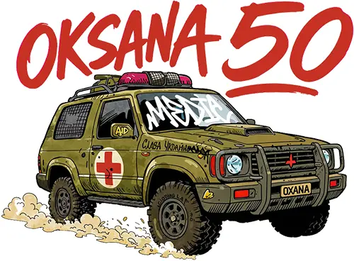 Oksana 50 - Podporte zbierku na nákup päťdesiat sanitiek pre Ukrajinu